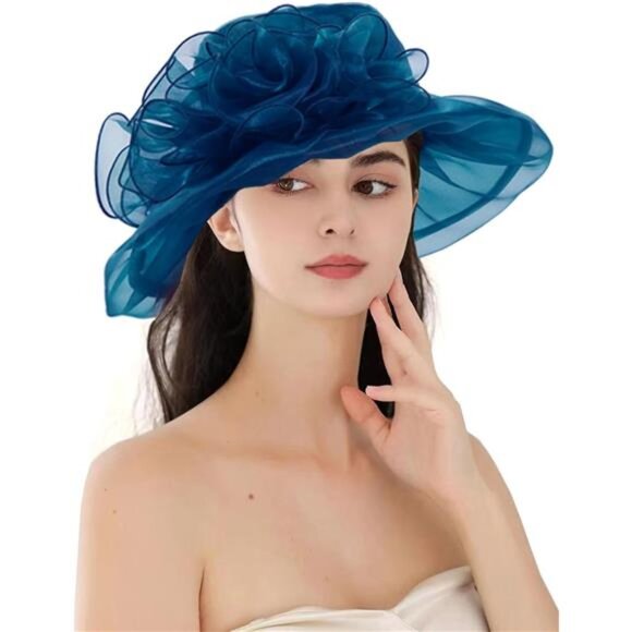 Women\'s Kentucky Hat Wide Brim Blue2 main image 5